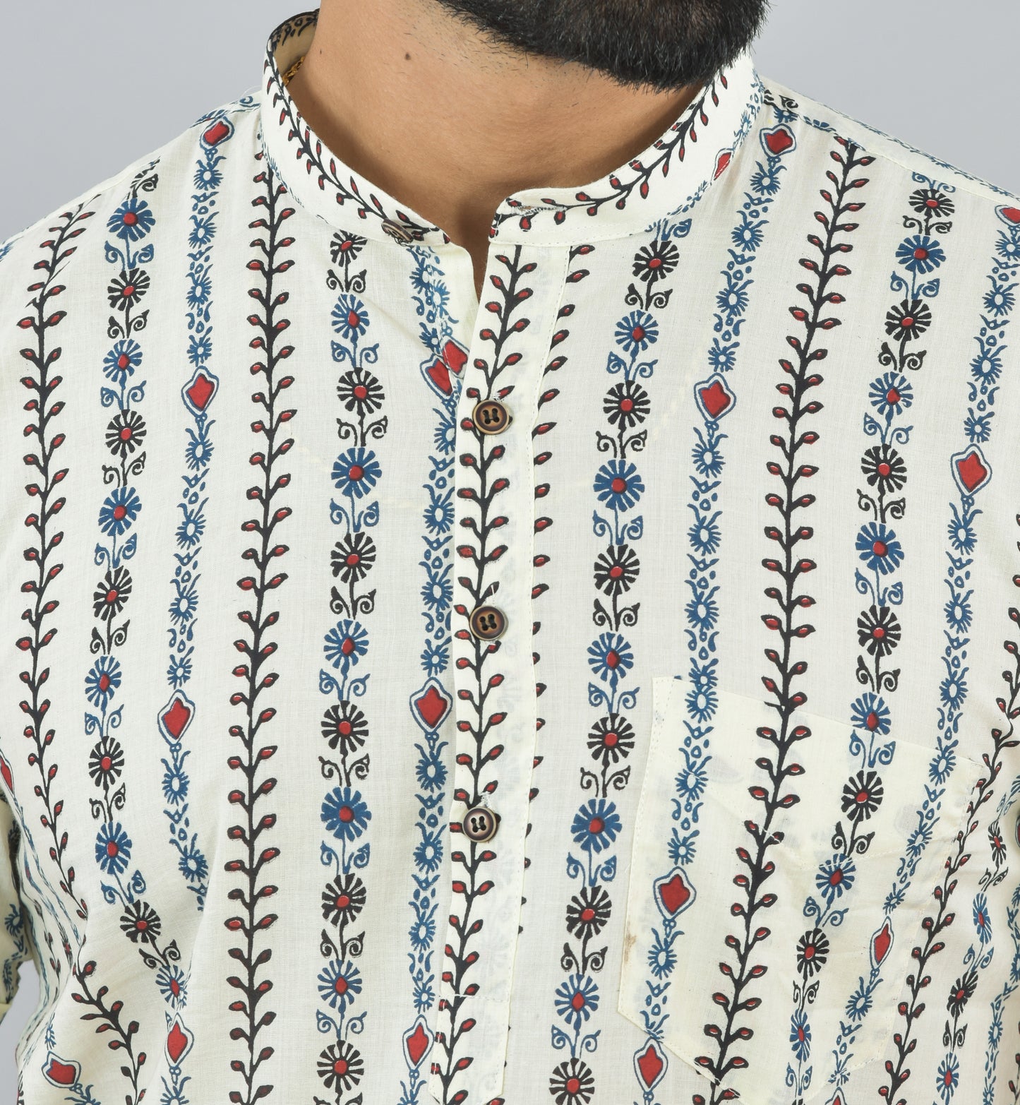 Floral Vine Short Kurta