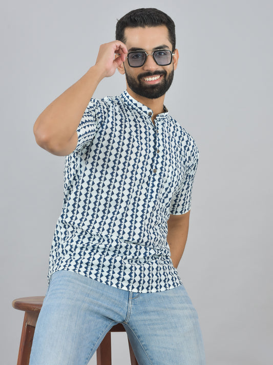 Blue Azure Short Kurta