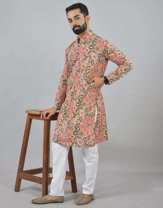 Blush Gardern Long Kurta