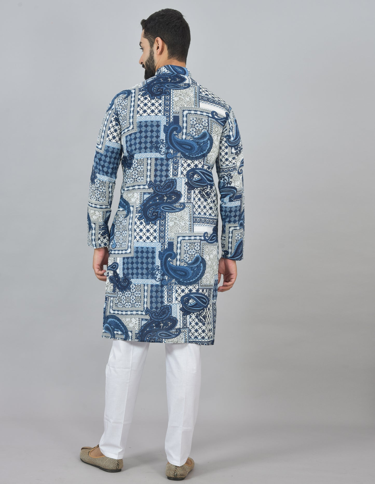 Paisley Patchwork Long Kurta