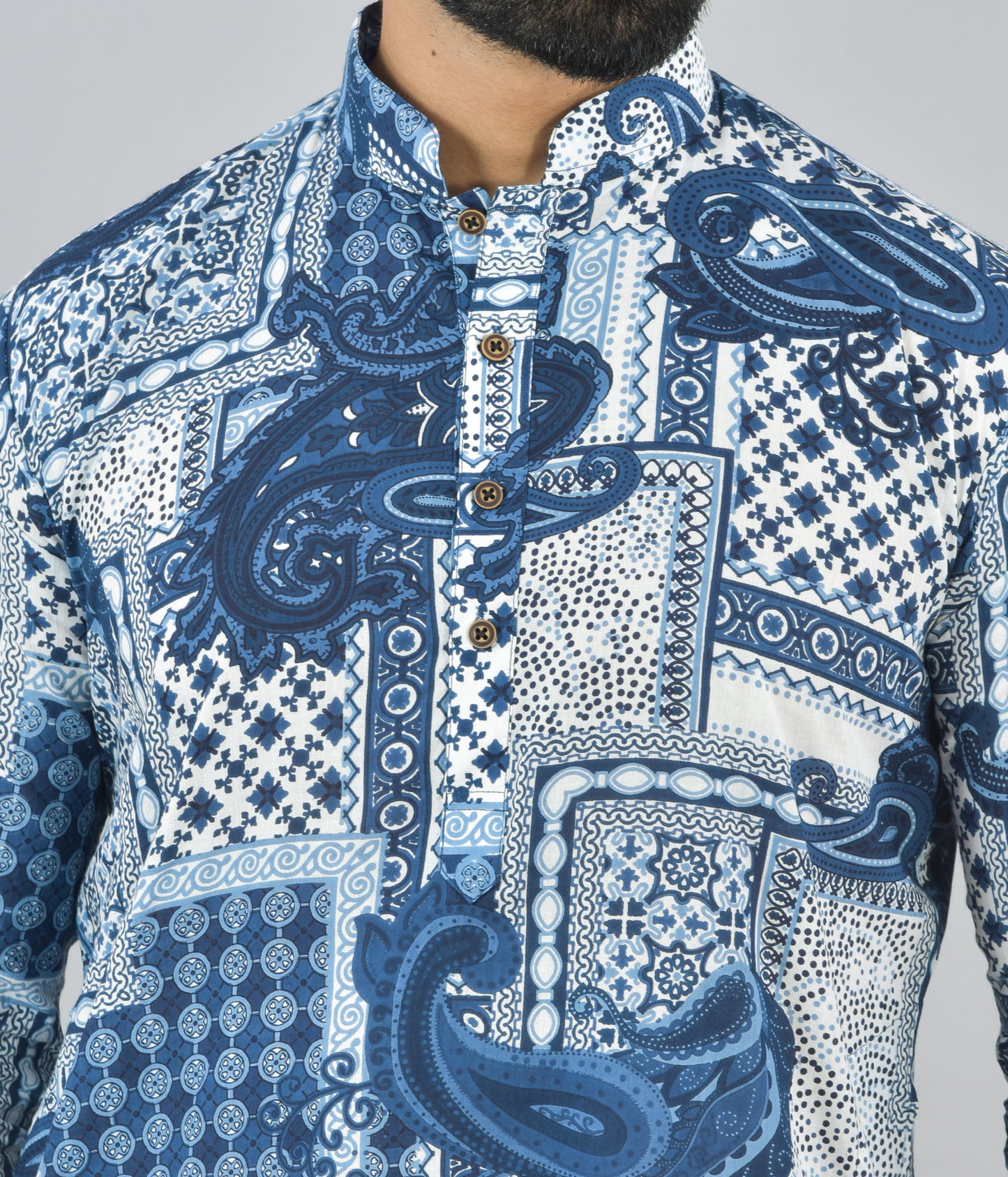 Paisley Patchwork Long Kurta