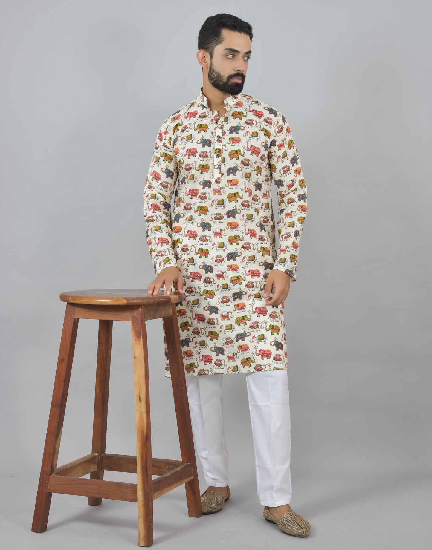 Rajasthan Elephant Long Kurta