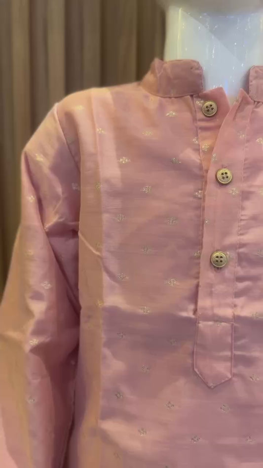 Blush Pink Butta Kurta Pyjama
