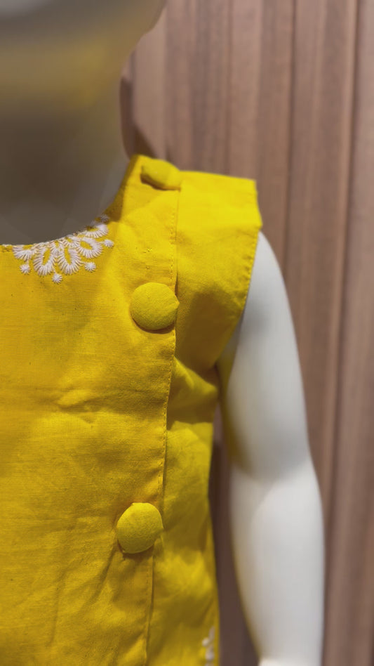 Yellow Embroidery Kurta Set