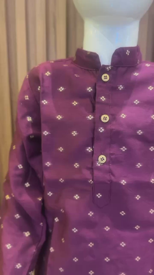 Plum Butta Kurta Pyjama