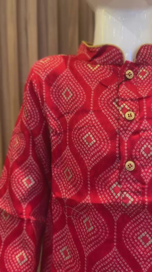 Crimson Diamonds Kurta Pajama