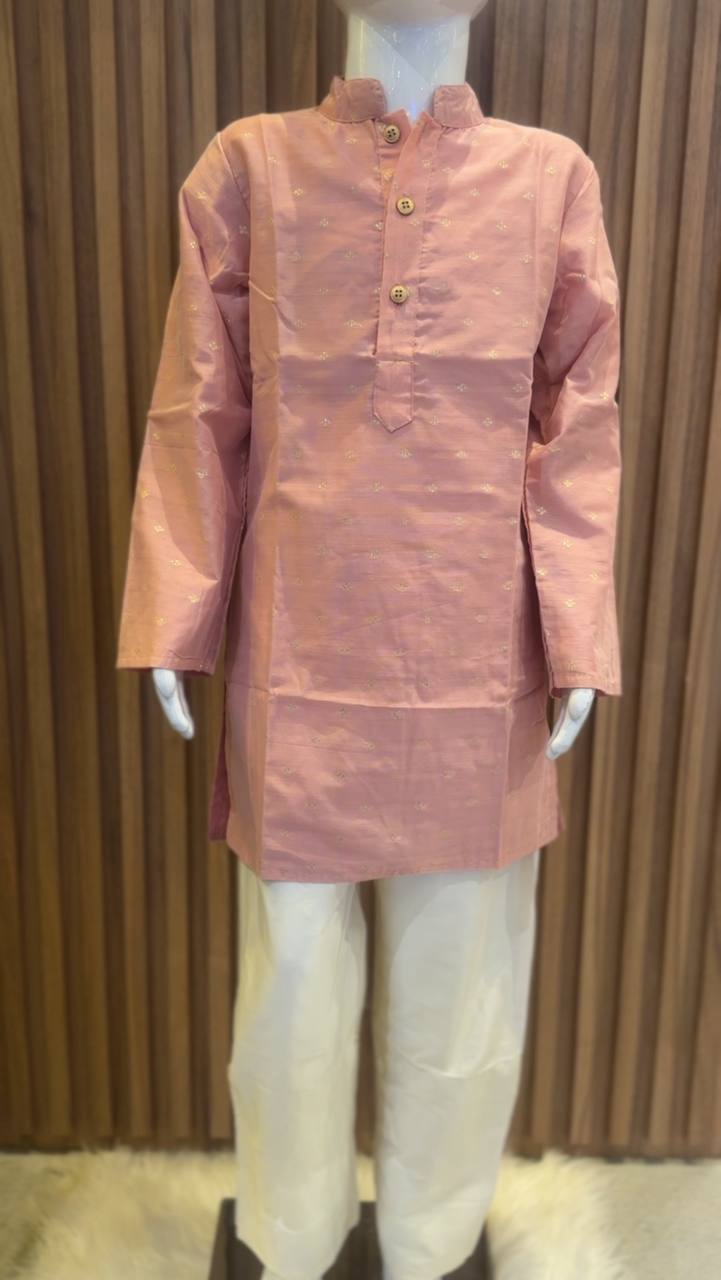 Blush Pink Butta Kurta Pyjama