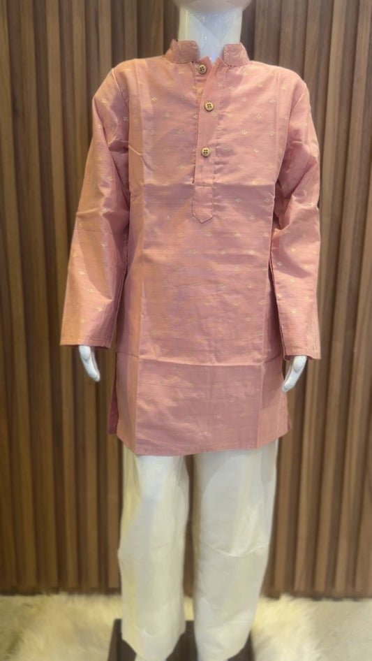 Blush Pink Butta Kurta Pyjama