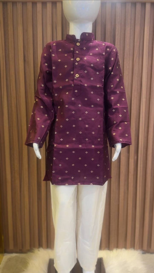Plum Butta Kurta Pyjama