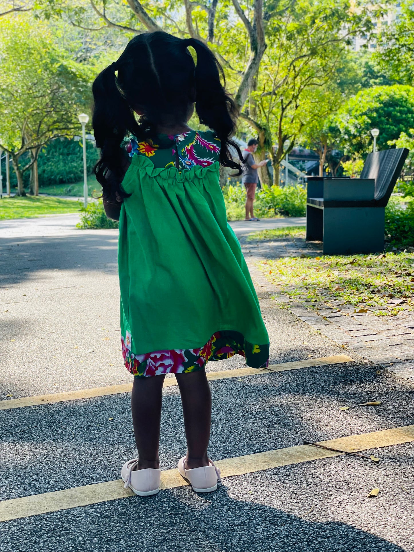 Green Linen Dress